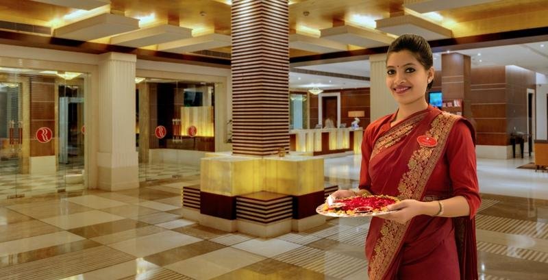 Traditional welcome at the hotel