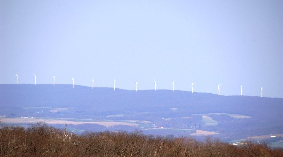 View to east