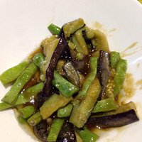 Eggplant and Green Beans.......amazing.