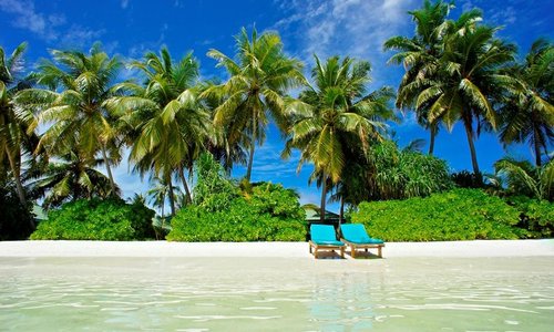 Beach view from lagoon