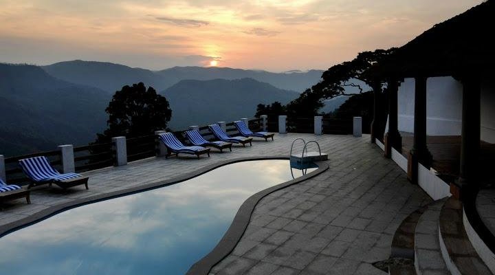 The pool at dawn