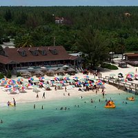 Aerial View of Junkanoo Beach Freeport