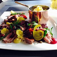 My duck dish with potato puree
