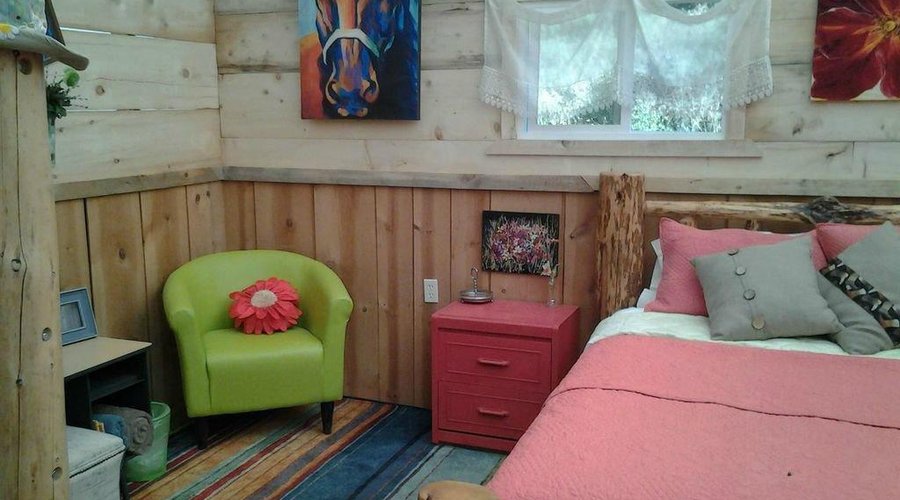 View of couples cabin