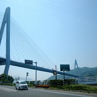 2015.04 因島から。向こうが生口島