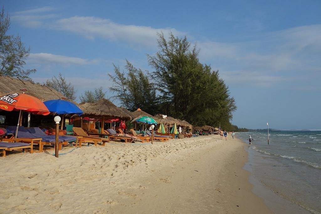 Otres Beach at Sihanoukville province, the Kingdom of Cambodia 