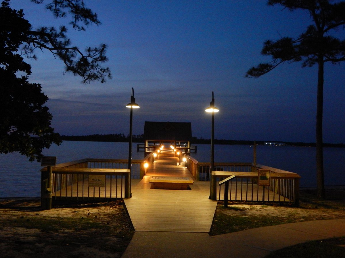 Night Fishing Dock Lights - Orange Beach Alabama