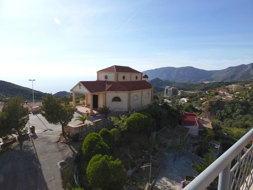 Landscape at Porto Corallo in Nebida and the coast of