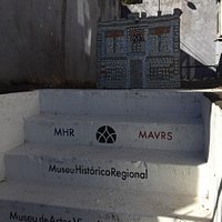 Arte na escadaria do Museu