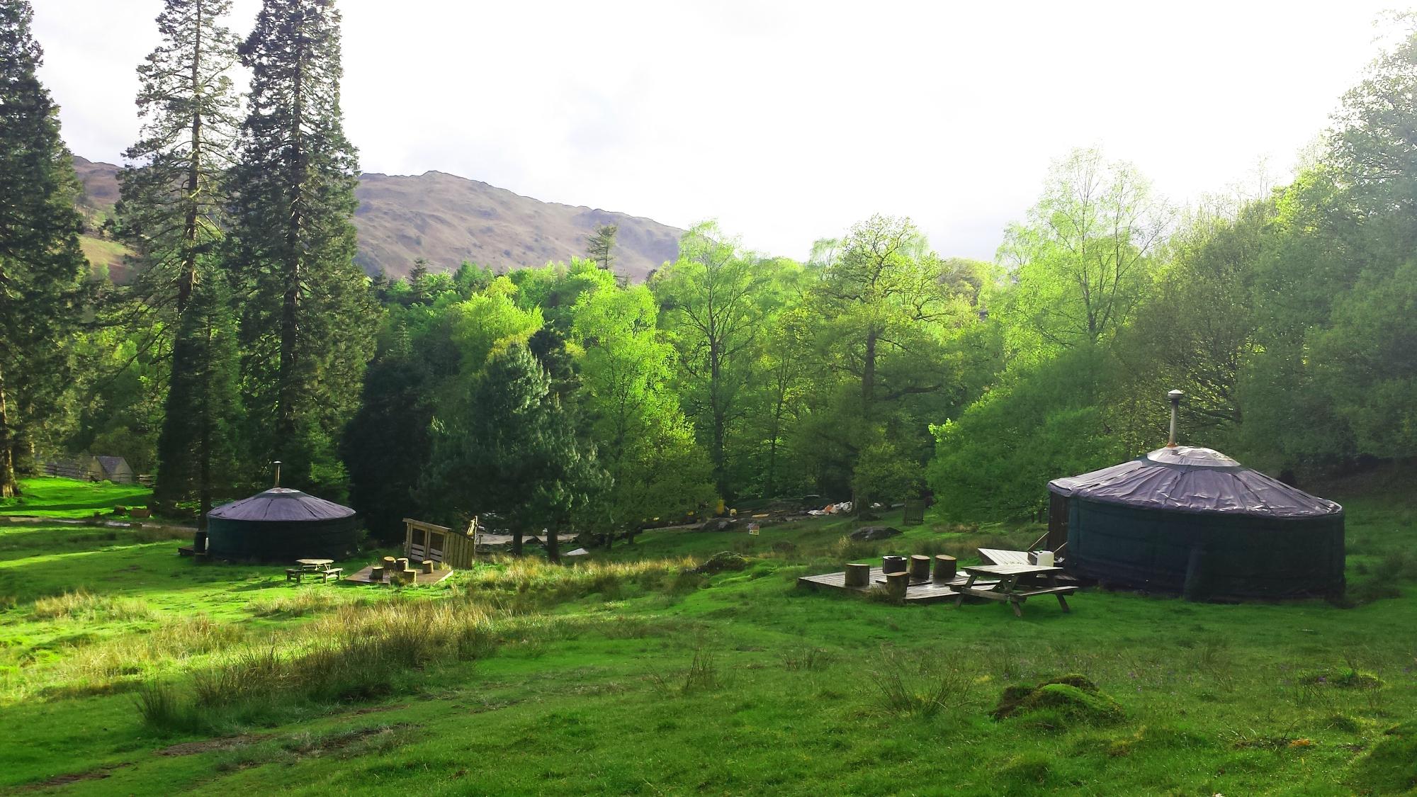 Lake shop district yurts