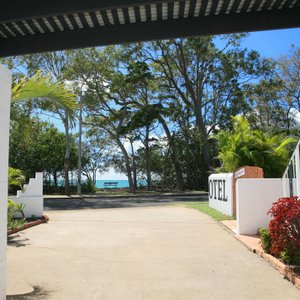 VIEW TO OCEAN FROM ENTRANCE