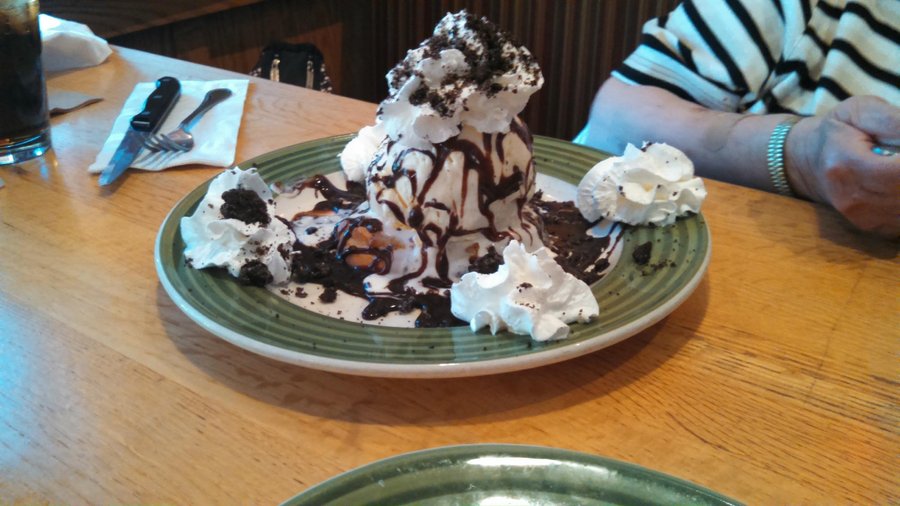 Big dessert enough to share between four people