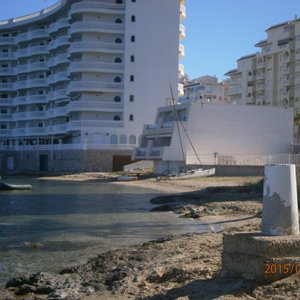 Vista de las casitas