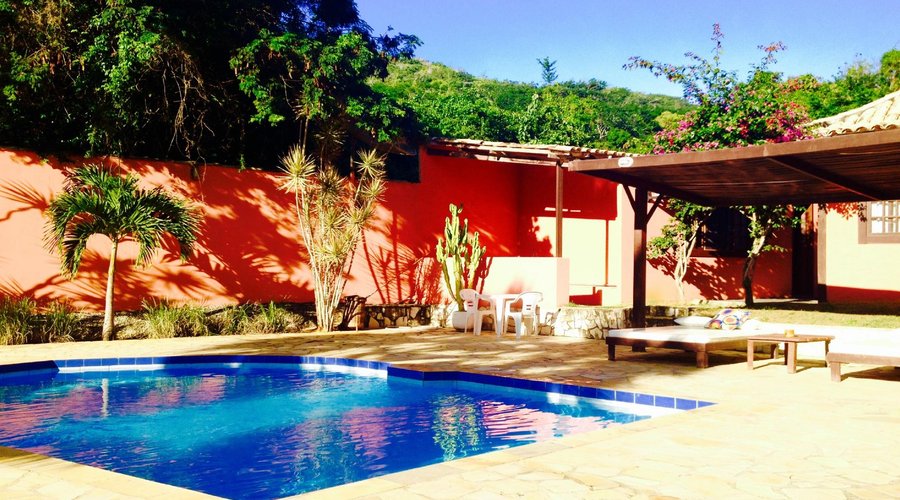 Pool lounge area