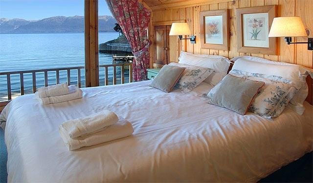 Esta es la habitación matrimonial de la cabaña playa
