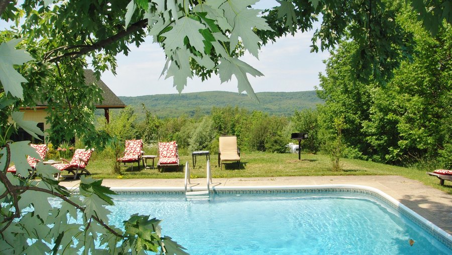 view from pool