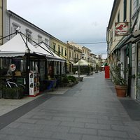 at the southern end