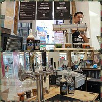 Gambino Coffee, 2nd floor Gandaria City. Its not beer, its cold brew coffee in bar setting, it's