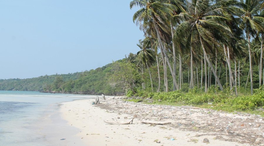 nearby, deserted beach.
