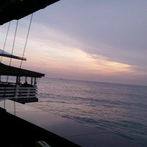 the cliff. restaurant/bar near the hotel