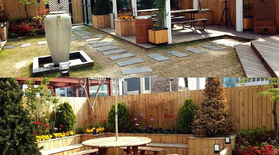 Lovely rooftop garden
