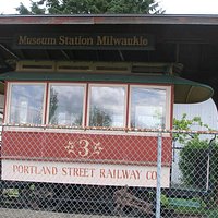 Old Streetcar parked outside