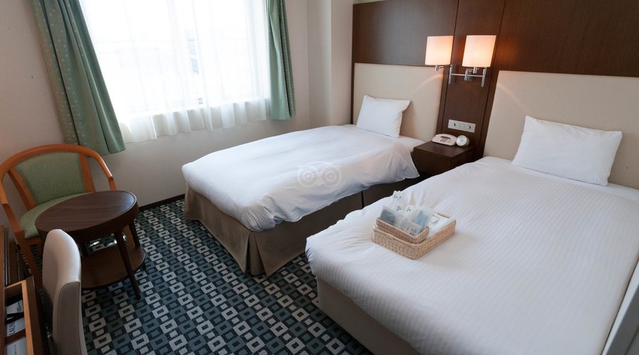 The Twin Room at the Hotel Il Cuore Namba