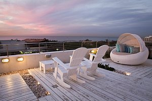 Shalom Hotel & Relax - an Atlas Boutique Hotel in Tel Aviv, image may contain: Balcony, Chair, Furniture, Porch