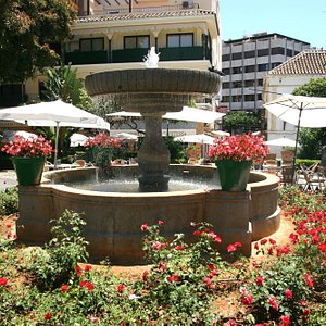 Plaza de las Flores, donde se situa el Hostal