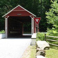 Wooddale Covered Bridge seen from Wilmington & Western Railroad