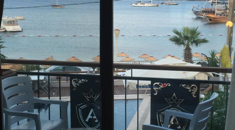 Vue de notre chambre sur la baie de Bodrum