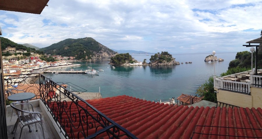 View from balcony from a room at the first floor.