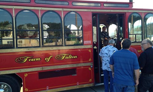Take a tour of Fulton. Visit local businesses and attractions on the Fulton Trolley