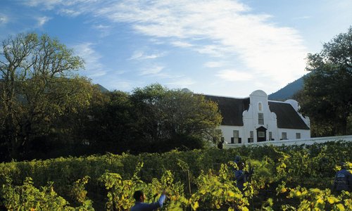 The famous view of the Manor house
