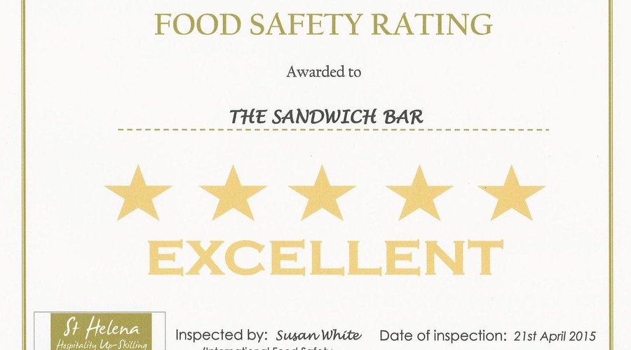 Be assured - Enjoy your visit! The Sandwich Bar has an "Excellent" rating