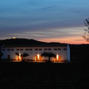 Hotel & sunset