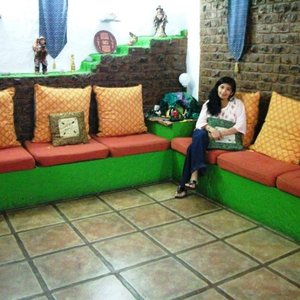 En la sala de recepción
