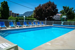 Empire Motel in Penticton, image may contain: Pool, Chair, Hotel, Swimming Pool