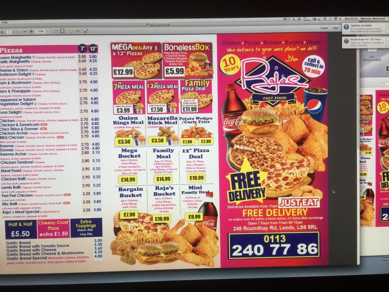 Rajas pizza bar discount