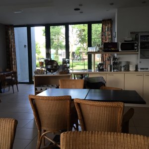 The pleasant lounge/restaurant area.