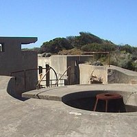 Gun emplacements at Fort Pearce