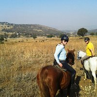 Two people on trail