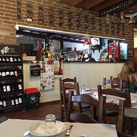 Vista do restaurante e suas sobremesas maravilhosas: Sericaia, Encharcada e (a melhor para mim):