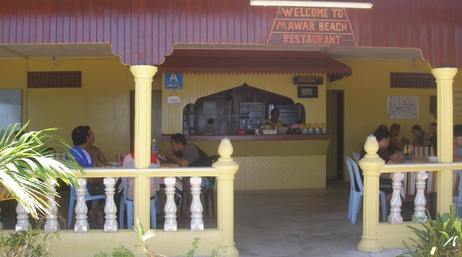 Covered Dining Area Mawar  Beach Restaurant