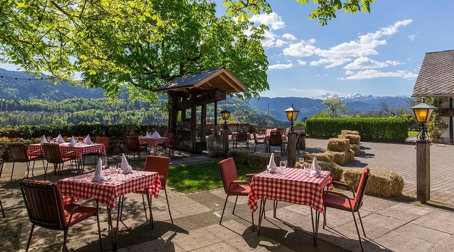 Enjoy your meal on the open terrace