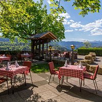 Enjoy your meal on the open terrace