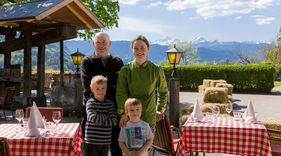 My dad, me and my two kids