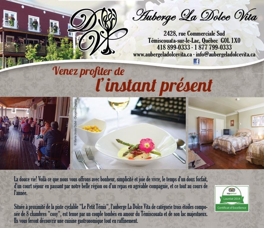 Auberge La Dolce Vita Reviews Photos Temiscouata sur le Lac