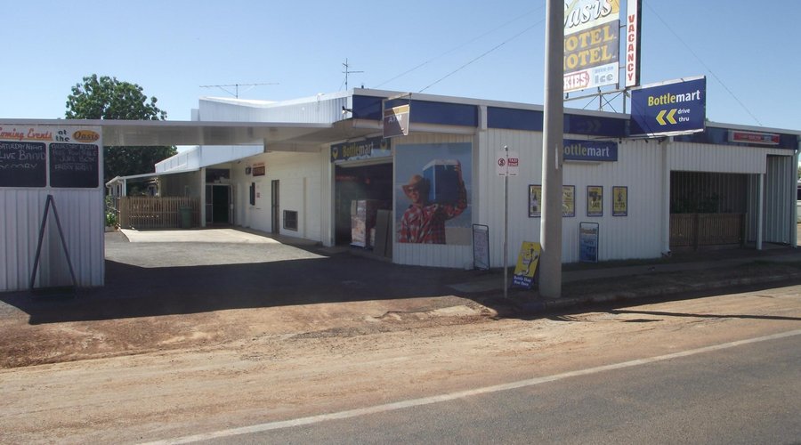 The Oasis Hotel from the road