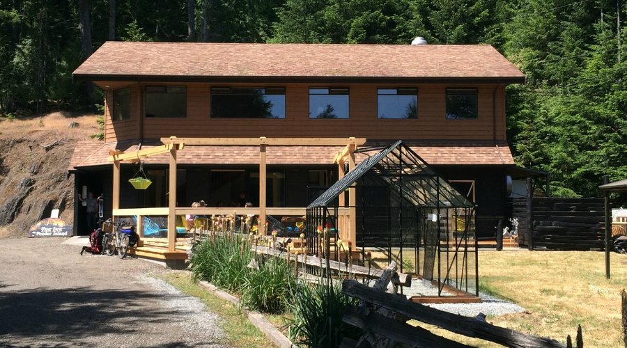 Coffee + Kitchen at the WOODS on Pender Resort